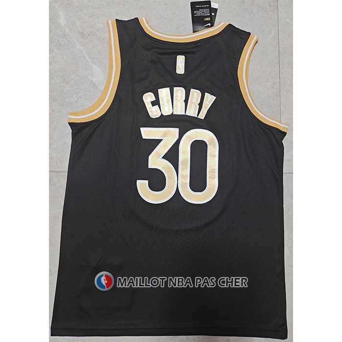 Maillot Golden State Warriors Stephen Curry Select Series Or Noir